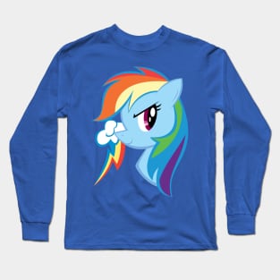 Pony Head: Rainbow Dash Long Sleeve T-Shirt